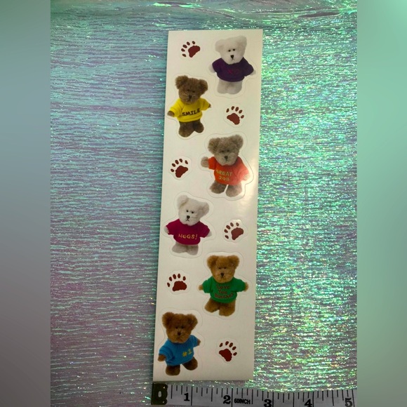 RARE Vintage VHTF Boyds Bears Mini Bears 1 Sticker Sheet - Picture 5 of 5